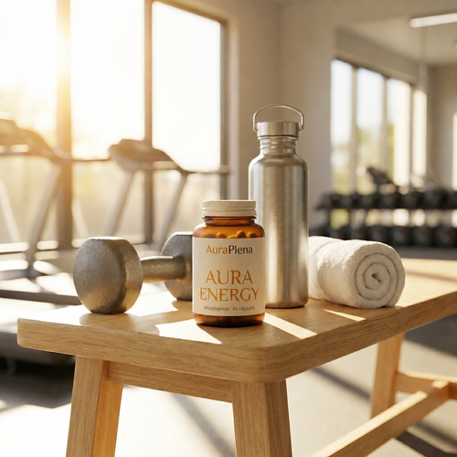 Aura Energy — Adaptógenos Shilajit, Rhodiola y Ginseng · 60 Cápsulas