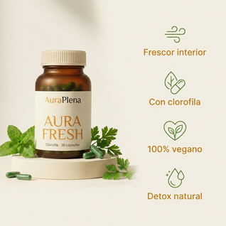 Aura Fresh — Cápsulas de Frescor con Clorofila · 30 Cápsulas
