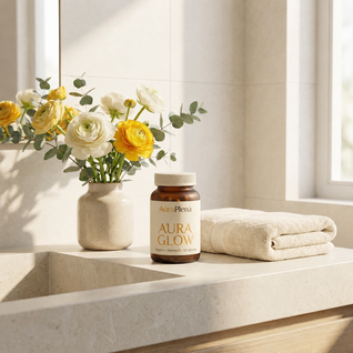 Aura Glow — Colágeno Hidrolizado + Vitamina C · 120 Cápsulas